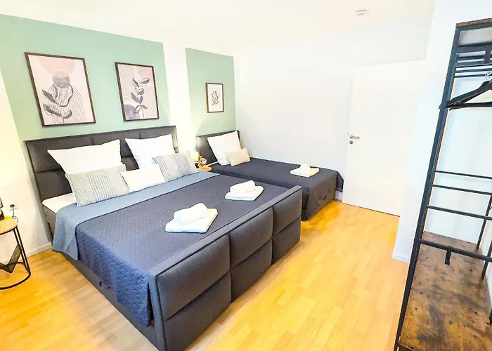 Apartamento Charmantes 3-zi-apartment Am Schloessle In Lechhausen-garage-balkon-kueche-smart Tv